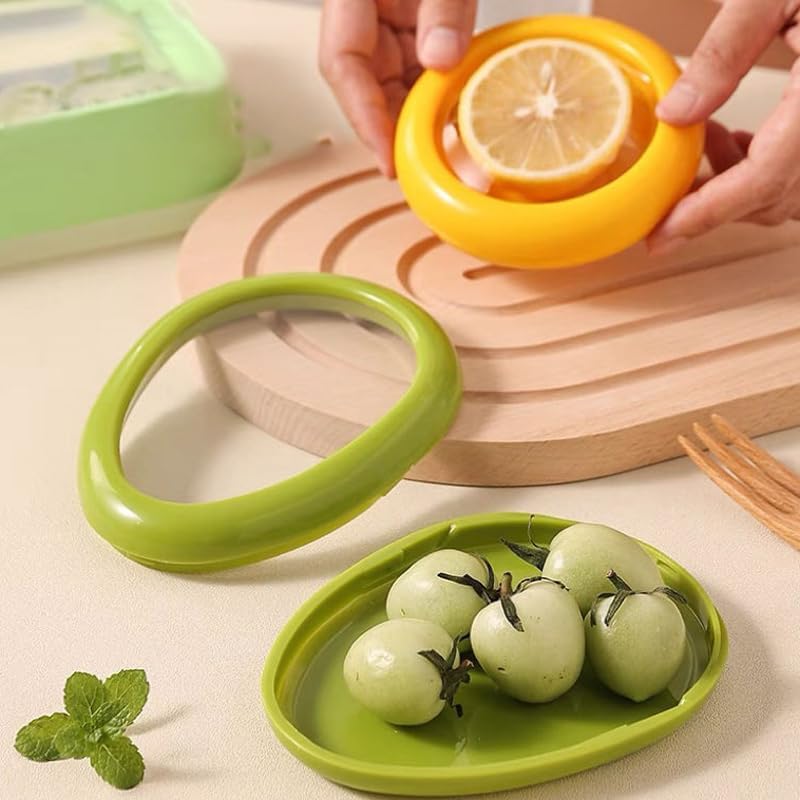 CRESCPEL Silicone Fruit and Vegetable Storage Containers for Fridge – Reusable Fresh Stretch Pods & Food Saver Box – Anti-Oxidation Fruit Holder to Keep Produce Fresh