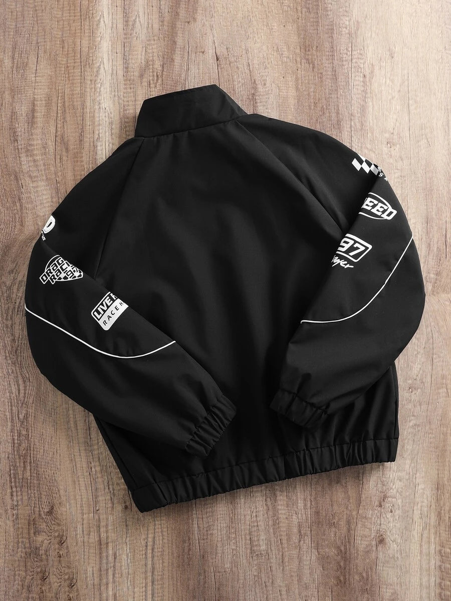 Manfinity EMRG Men’s Printed Racing Jacket