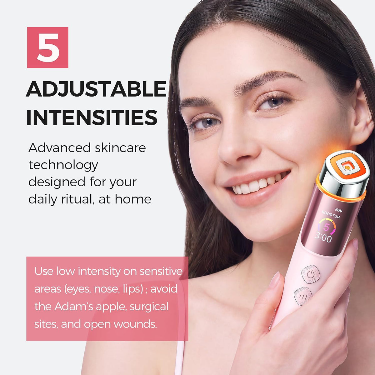 Face Massager, Portable Beauty Device for All Skin Types Gifts for Women