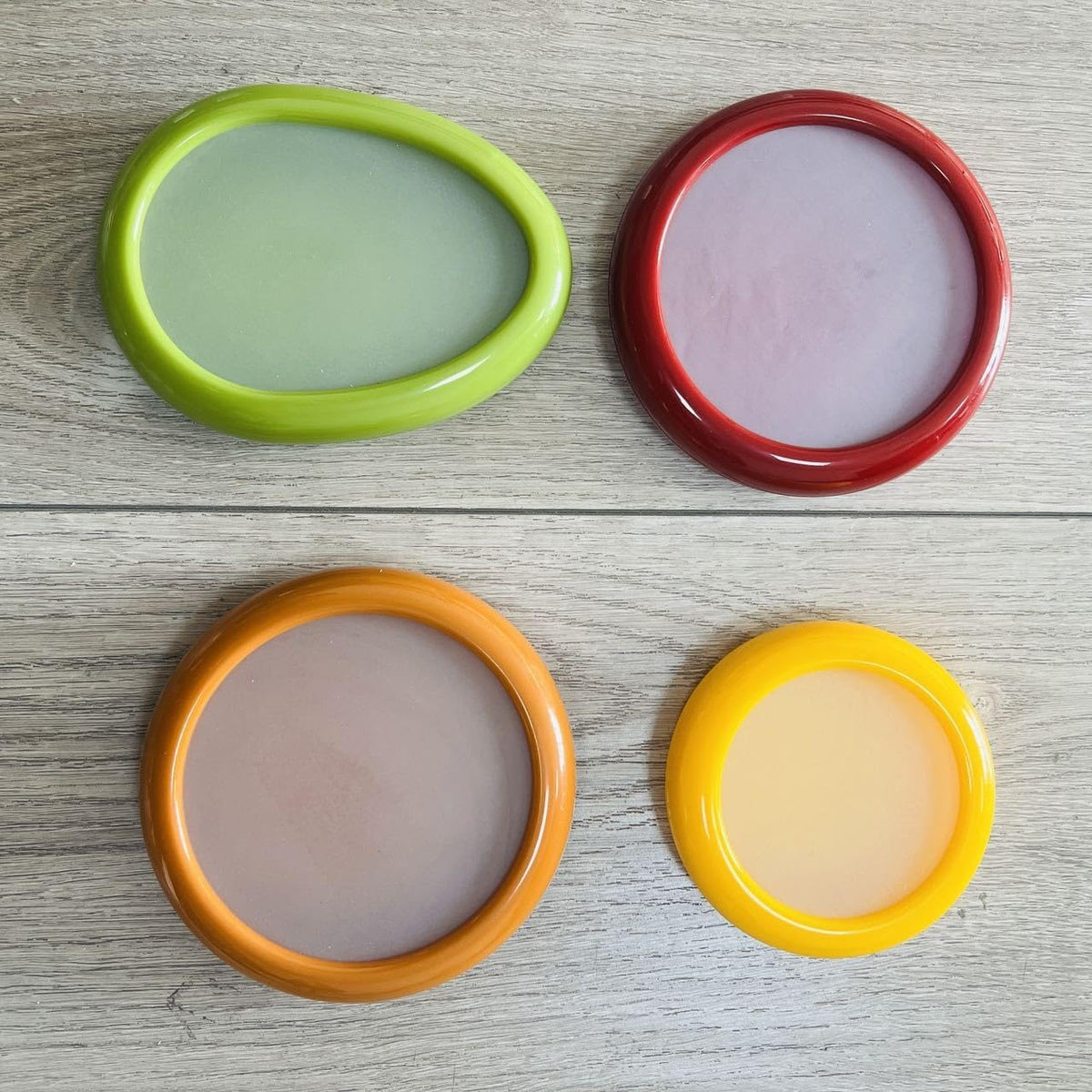 CRESCPEL Silicone Fruit and Vegetable Storage Containers for Fridge – Reusable Fresh Stretch Pods & Food Saver Box – Anti-Oxidation Fruit Holder to Keep Produce Fresh