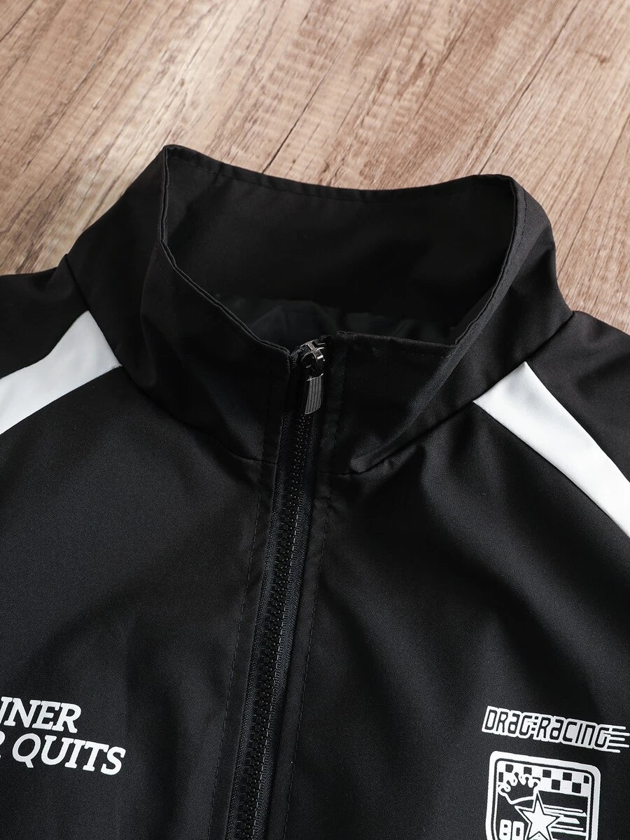 Manfinity EMRG Men’s Printed Racing Jacket