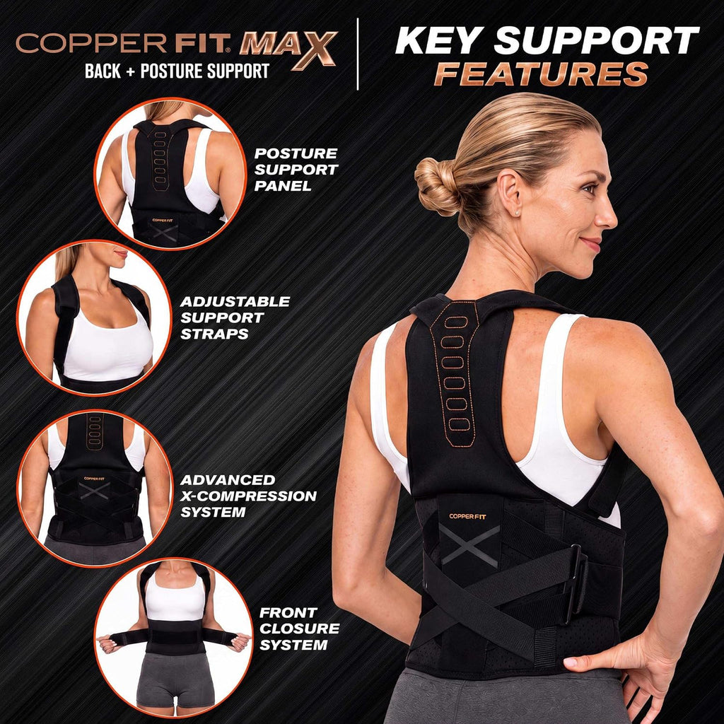 Copper Fit Max Back Posture Support