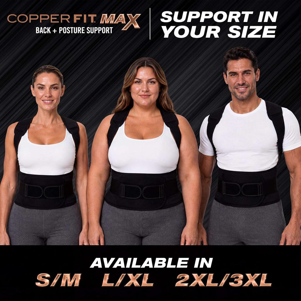 Copper Fit Max Back Posture Support