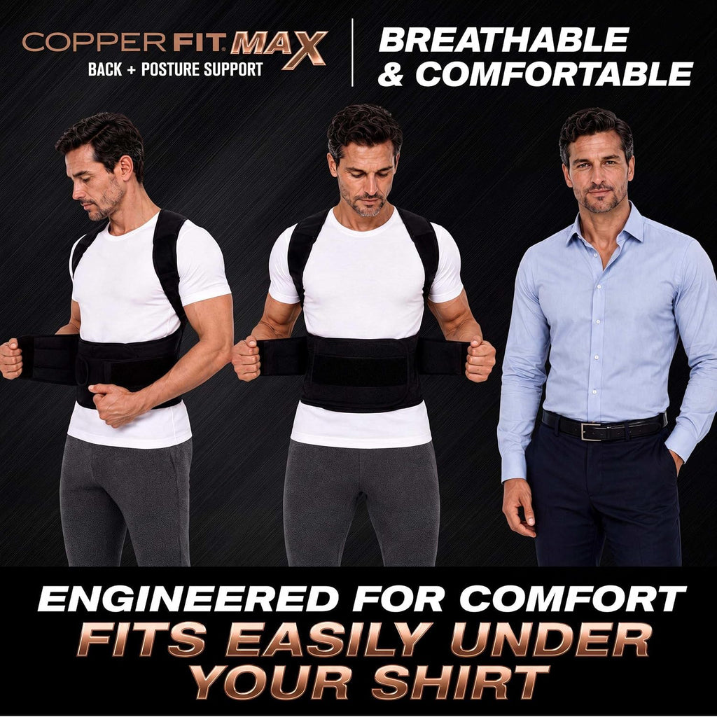 Copper Fit Max Back Posture Support