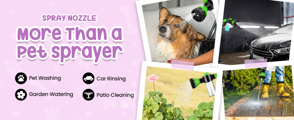 Girl With The Dogs Pet Wash Soap & Shampoo Dispenser & Hose Sprayer Nozzle