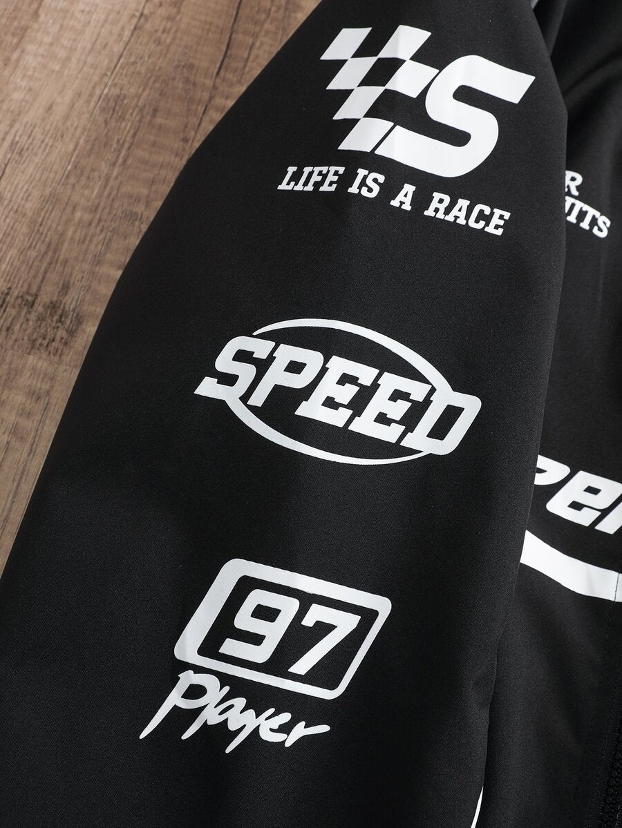 Manfinity EMRG Men’s Printed Racing Jacket